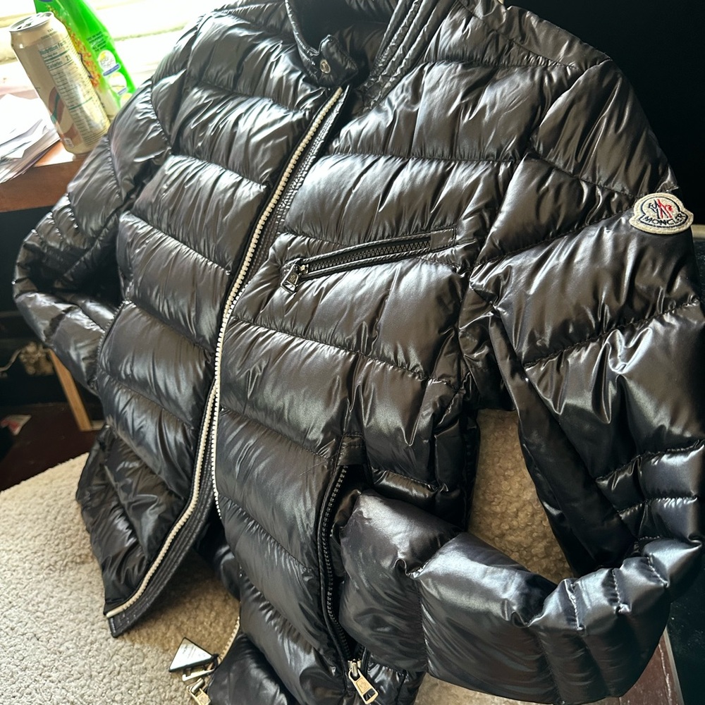 Moncler Shiny Black Quilted Jacket